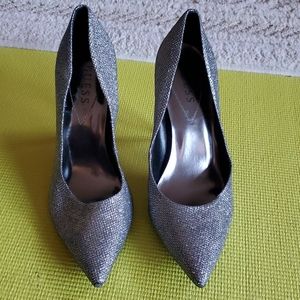 Guess  silver stilettos size 8.5